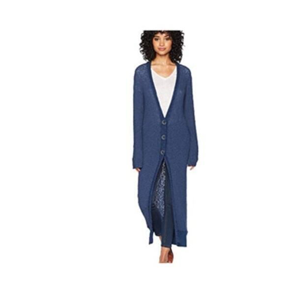 Free People Long Cotton Cardigan Full Length - Picture 2 of 4